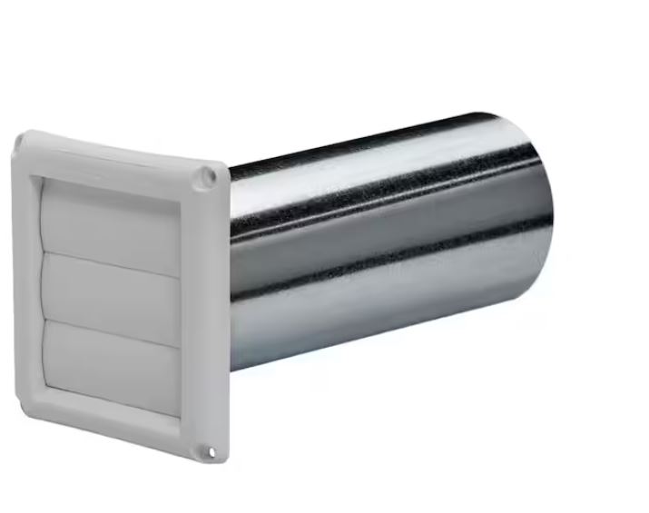 110286 60603  WH LOUVER ONLY  DRYER VENTHOOD 4'' IN