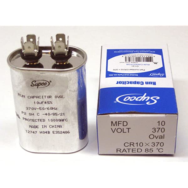 CR10X370R  A/C CAPACITOR 10 MF X 370 V 