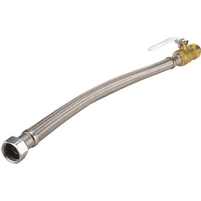 [38618 FSBBS34F18BV] 38618  FSBBS34F18BV  3/4''X 3/4''  PUSH-FIT X FIPS BRAIDED FLEXIBLE TUBE  VALVE
