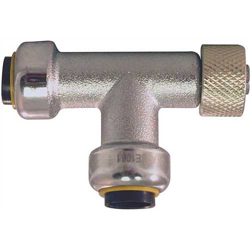 FSBTA141438C   STOP VALVE TEE 1/4''X 1/4''X 3/8'' OD COMPESSION  