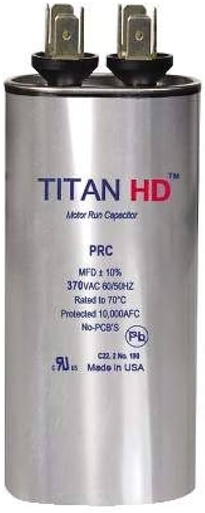 PRCFD5075A  TITAN HD 50 X 7.5 MFD  440/370V Rnd CAPACITOR