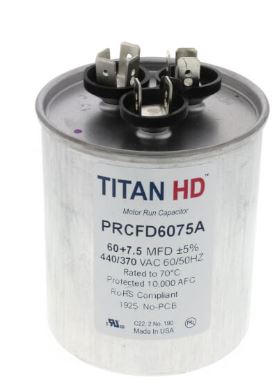 PRCFD6075A   TITAN HD 60+7.5, 440/370V,RND CAPACITOR  