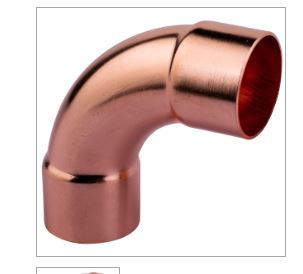 200610  1/4'' ACR Copper Fittings > ACR 90° Long Turn Elbows