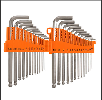 15572  LLAVES ALLEN LARGAS  25 PIEZAS Plastic Case Hex Wrench Set 25 Pieces