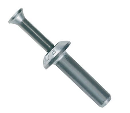 02808-PWR Drive Anchor, Zinc Alloy, Zinc Plated, Steel Pin, 1/4 in Anchor Dia, 1 in Anchor L, 100 PK