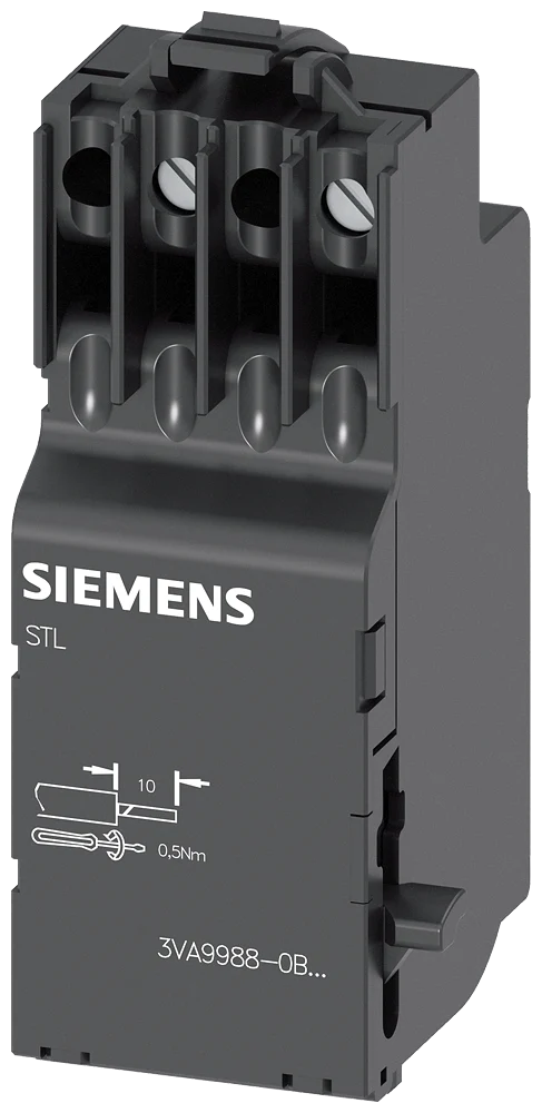 3VA9978-0BL32   BREAKER 3VA Shunt trip left STL BLACK 110 TO 127 V AC 50/60 HZ 110 TO 127 V DC SIEMENS