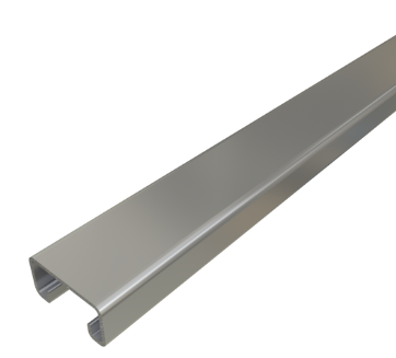 P4100 10SS   1-5/8" x 13/16", 14 Gauge Stainless Steel Channel (Shallow) 
