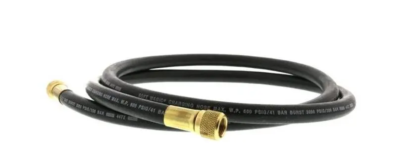 90500 3/8 HEAVY DUTY CHARGING /HI VACUUMHOSE Uniweld  Soft Magic Heavy Duty Charging and Vacuum Hose, 36 in, 3/8 x 3/8 Connections 