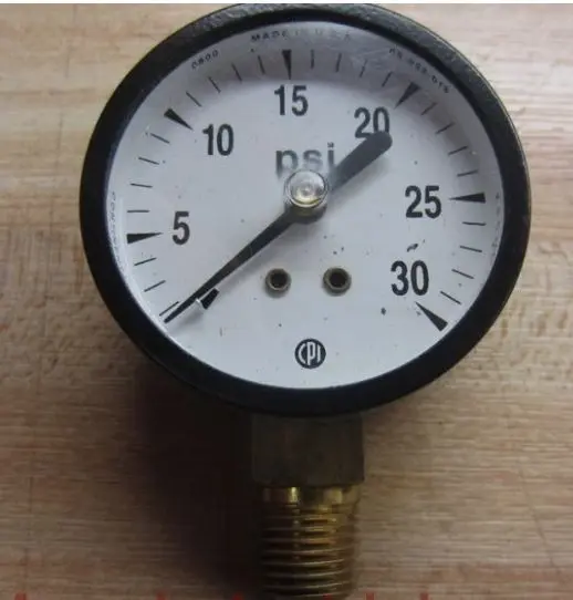 GS201  PRECISION GAUGE 15PSI 30PSI RELOJ CLOCK