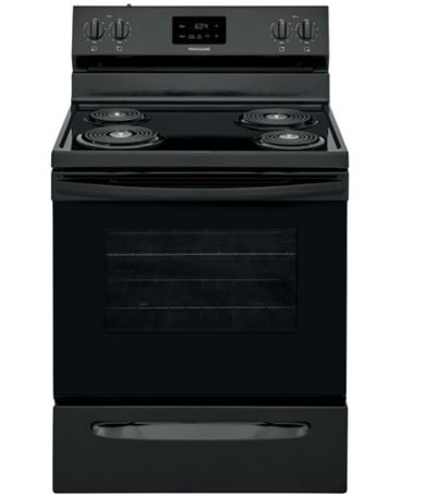 FCRC3005AW  Frigidaire 30" Elec Freestanding Range, Coil Top, Manual Clean - White