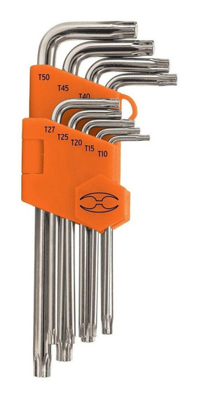 13647   LLAVES TOTX  LARGAS  Long arm Torx L-key, set, 9 pieces 