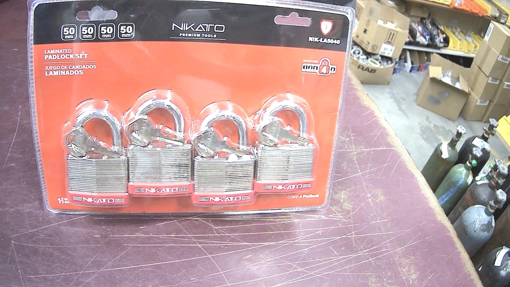 NIK-LA5040    JUEGO DE CANDADO LAMINADOS 4   NIK-LA5040