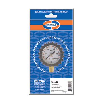 G49D  1-5'' WELDING GAUGE 100PSIG 1/8 NPT