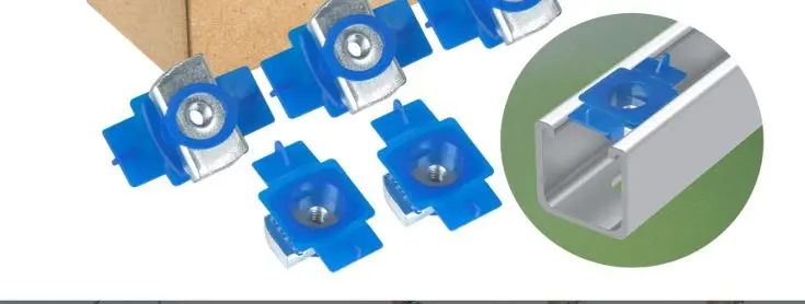 7039080 1/4''-20 NYLON CONE STRUT NUTS