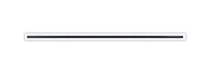 L-SD-1R-3/4Y1 60    LINEAL REJILLA  60 White Inch Linear Slot Diffuser - 1 Slot - Single Slot - Decorative