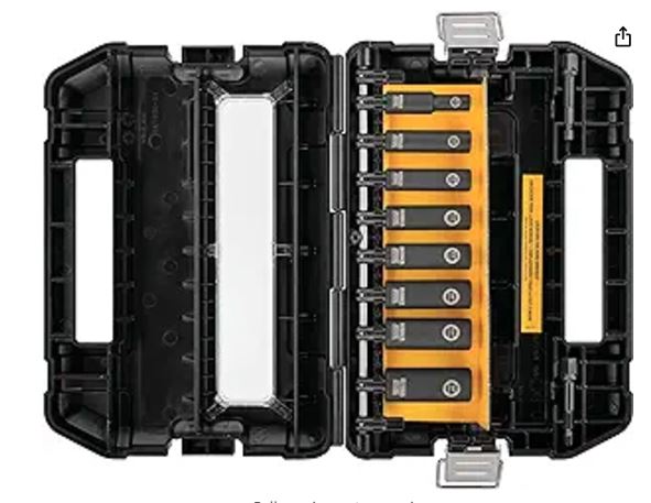 DW22838 IMPACT SOCKET SET 10-PIECE MECHANIC TOOL SET 3/8-INCH DRIVE DEWALT