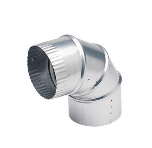 112339  ADJUSTABLE ELBOW 6''GALVANIZED 90