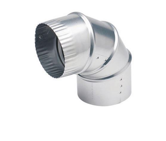 12422 ADJUSTABLE ELBOW 4'' .014  ALUMINUM