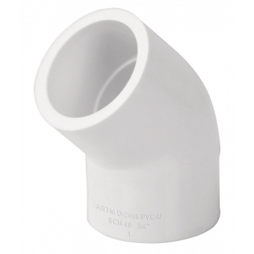 45527 CODO 45 PVC 1-1/2