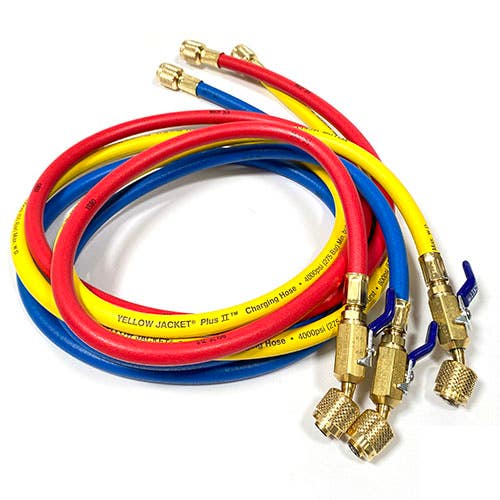 29985  3-PAK HBVV RYB 60'' YELLOW JACKET HOSE MANGUERA A/C