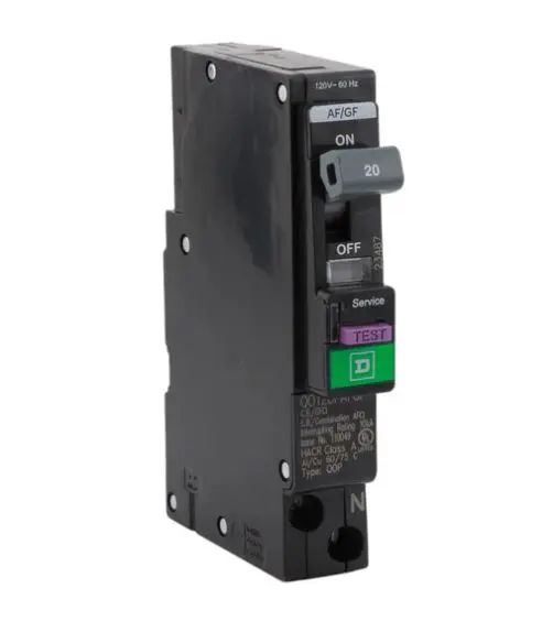 QO120PAFGF  BREAKER ARC-FAULT Y GROUND FAULT PROTECTION SIN CABLE