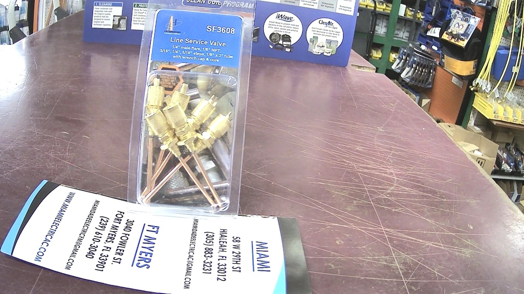 SF3608 LINE SERVICES VALVE 1/4'' MALE 1/8''MPT