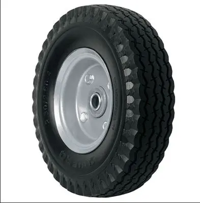 45910  RUEDA IMPONCHABLE EJE 5/8 8''DIAMETRO 2 RODAMIENTOS 8", side shaft, flat free tire