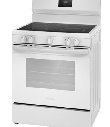 FCRE3052BW Frigidaire 30" Electric Smooth Top Range Manual Clean - White