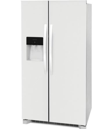 FRSS2623AW  Frigidaire 25.6 Cu Ft 36''  SD SxS Refrigerator - White