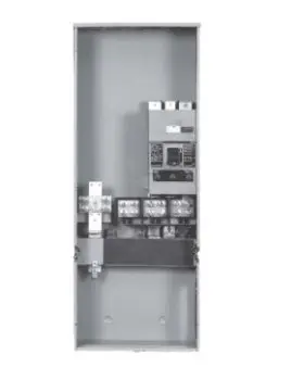 [WBV1600C] WBV1600C   LOW VOLTAGE POWER MOD WB STANDARD CIRCUIT BREAKER MAIN. 1-PHASE3-WIRE SYSTEM RATED 120/240V (600A) 85KAIC INTERRUPT. SPECIAL FEATURES:NEMA TYPE 3R ENCLOSURE, OH/UG SERVICE FEED. 600A 2-POLE 3VA54 FRAME BREAKER INSTALLED. FACTORY INSTALLED LUGS BREAKER