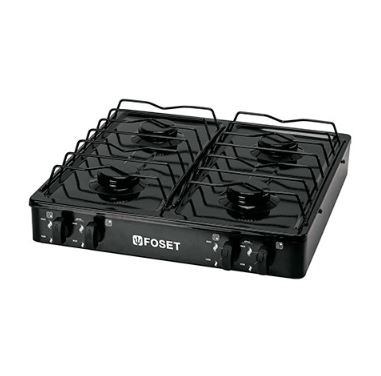 48149   4- burners, black, portable gas grill STOVE COCINA