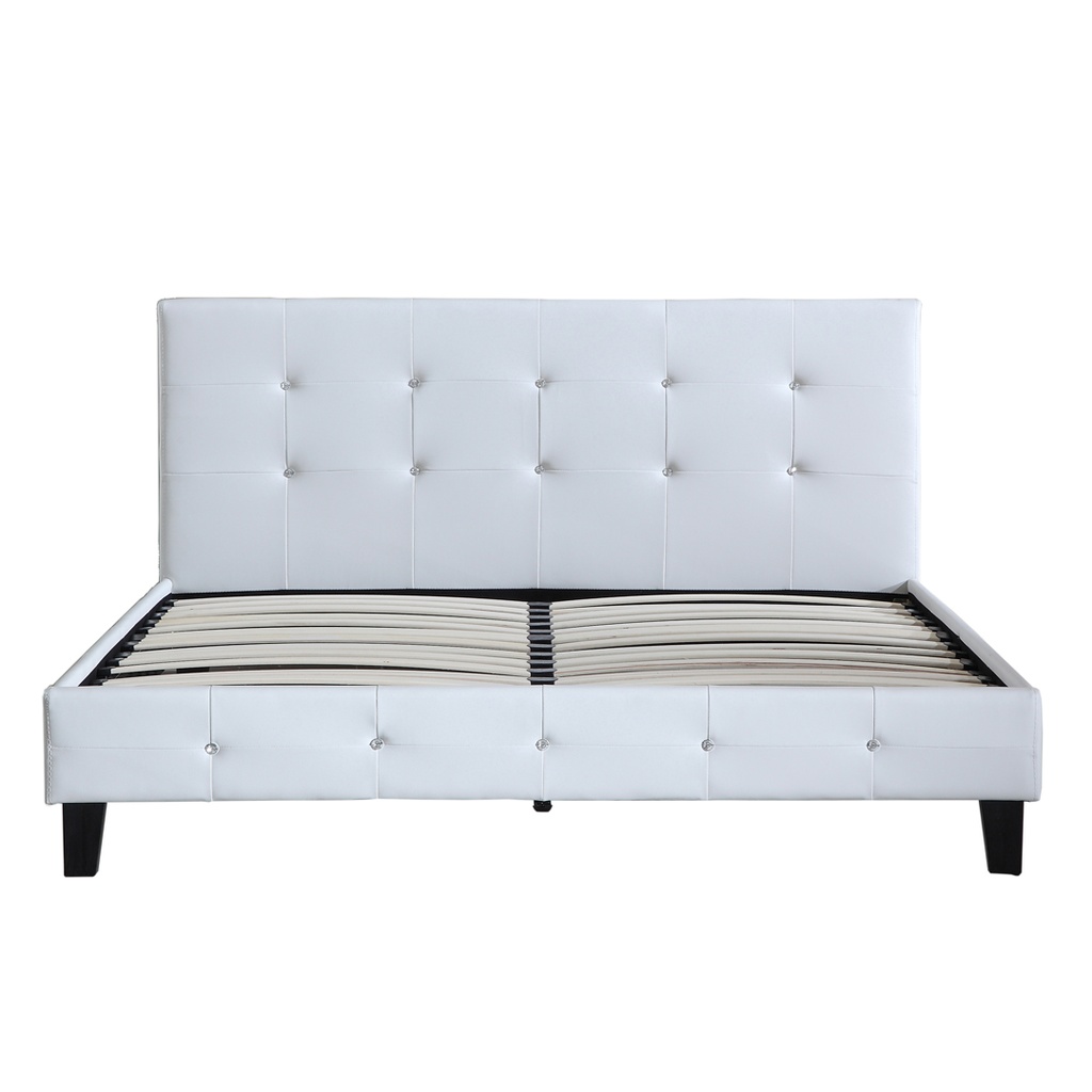 SS8023 BED QUEEN  BLACK WHITE