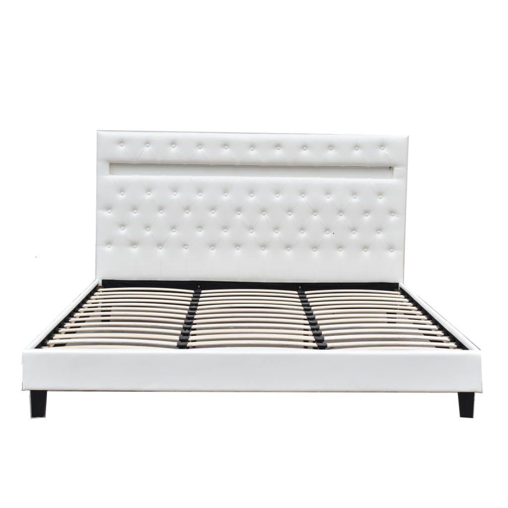 BED  SS8337  QUEEN  BLACK WHITE