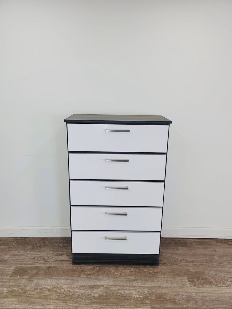 MIAMI  CHEST  CHARCOAL OR LULA + GLOSSY WHITE  COMES WITH HANDLES H-60 SILVER OR GOLD