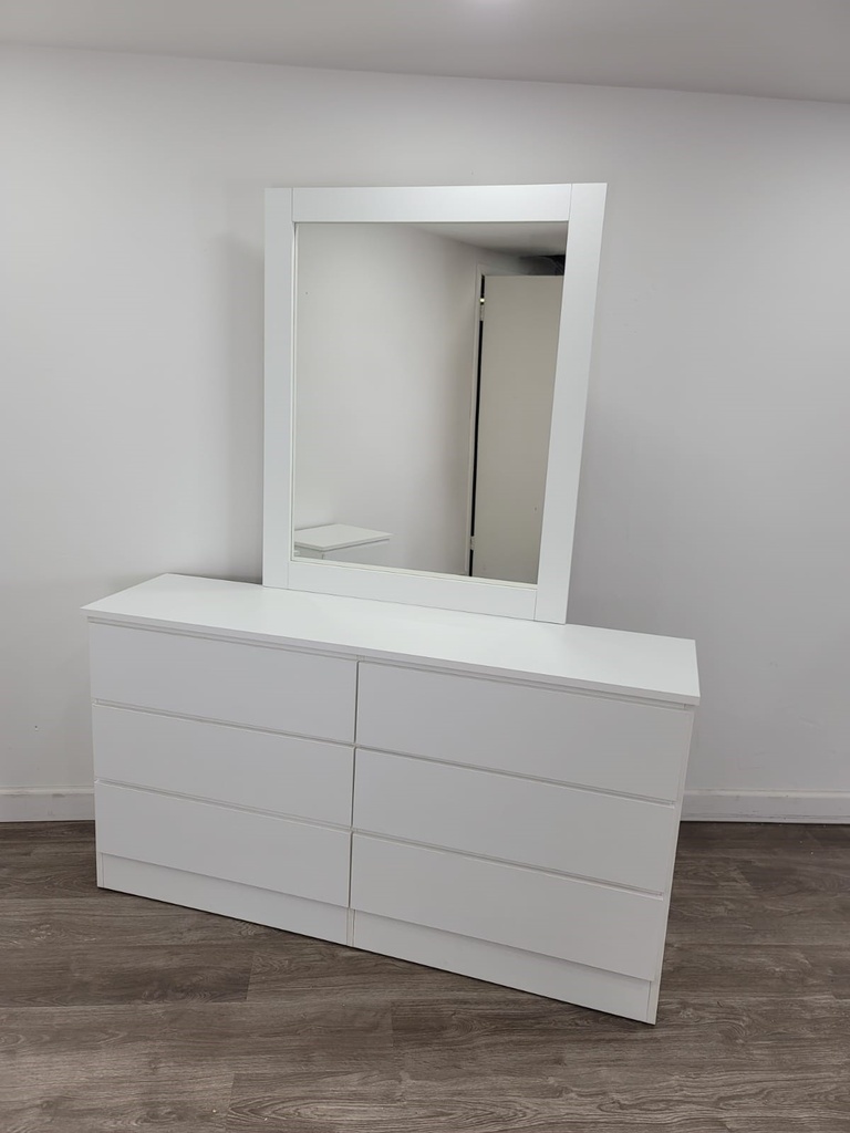 PROMO  DRESSER  BLACK WHITE
