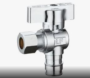 PLB107XP  1/2'' IN NOM COLD EXPANSION BARB X 3/8'' IN OD COMP ANGLE VALVE