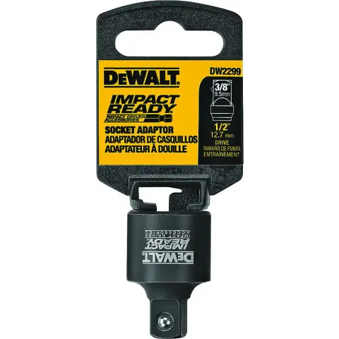 DW2299 DEWALT 1/2 INCH SQUARE ANVIT TO 3/8 INCH SQUARE ANVIL DARK GREY 