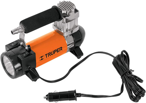 19999  COMPRESOR DE AIRE PORTATIL CON LINTERNA DE LED 12V,DC , 150PSI 