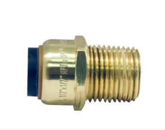 FSBMA34  3/4'' IN BRASS PUSH-TO-CONNECT X MALE PIPE THREAD ADAPTER 