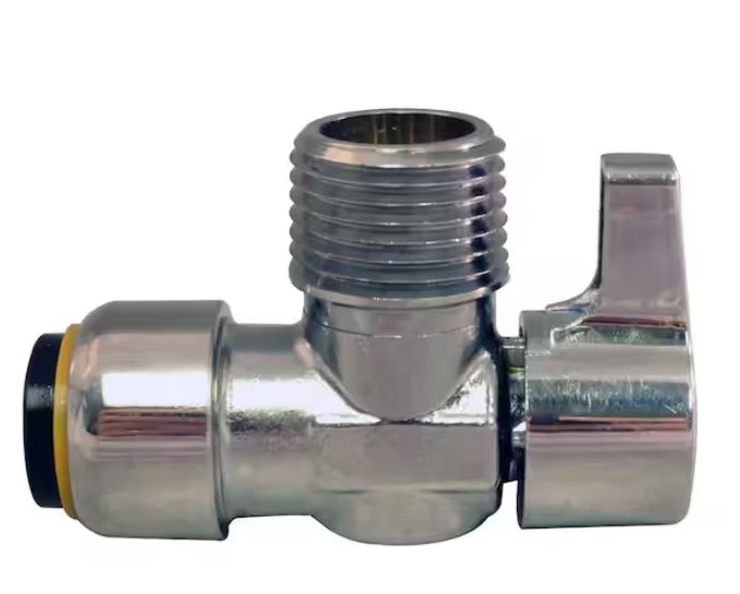 FSBVA1212M  1/2'' IN CROME-PLATED BRASS PUSH-TO-CONNECTET X 1/2'' IN MIP BRASS 