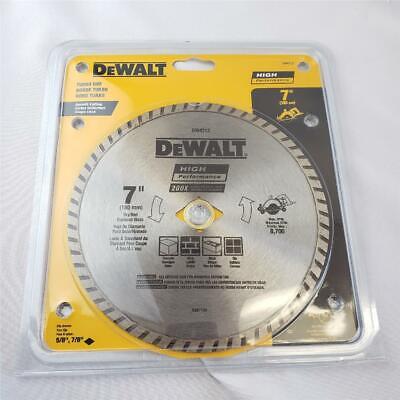 DW4712 DEWALT HP 7" TURBO DIAMOND BLADE