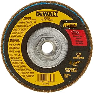 DW8314 DEWALT HP 4-1/2" X 5/8" METAL CUTTING WHEEL