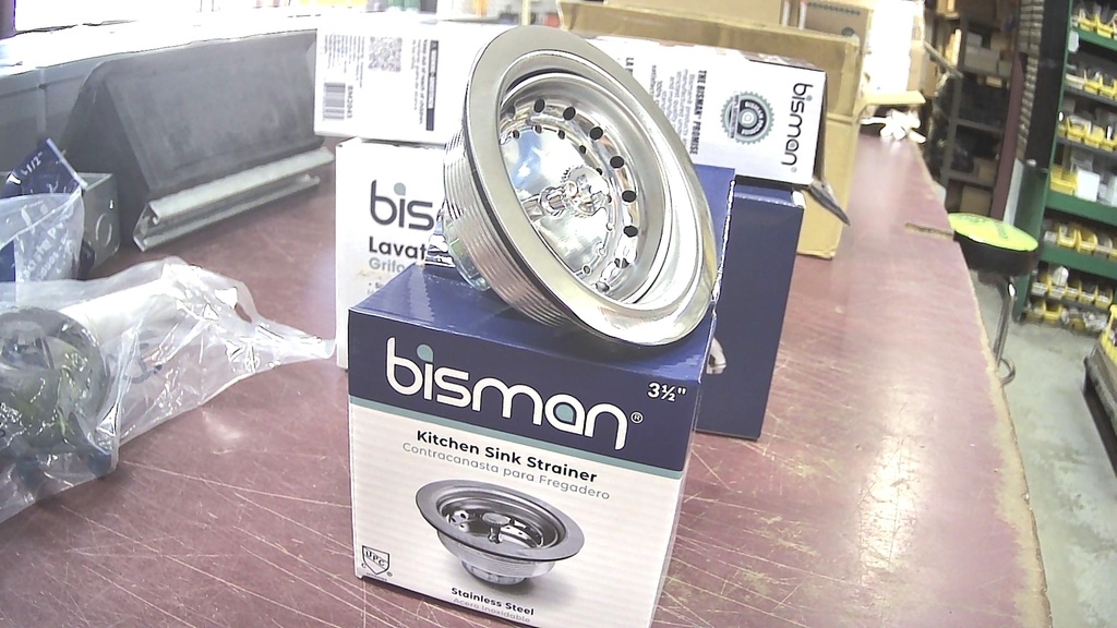 BMSD0400  SINK STRAINER STANLESS STEEL 3-1/2