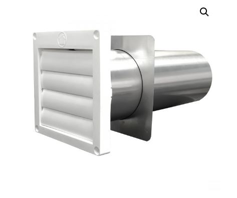 111412   LOUVERED VENT HOOD 4'' VENTILACION DE SECADORA,DRYER VENTING