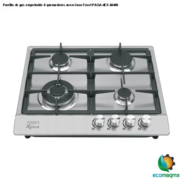 48406 BUILT IN GAS COOKTOP S.S WITH 4 BURNERS 23'' X 20'' STAINLESS STEEL LP GAS STOVE COCINA