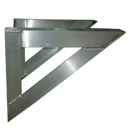 FLWBS363642  WALL BRACKET (36''X36''X42'') 2PK BASE Engineered Aluminum Wall Brace 36"Hx48"D (350-425LB Cap. UP To 186MPH Wind LOAD) 7-850 363642