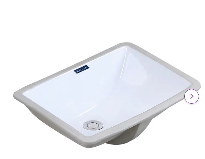 KDK-B03  SINK CERAMICA 20-5/8'' X 14-1/2 ''X 8-1/4'' 