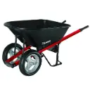 Landscaper Wheelbarrow 6 cu ft Flat-Free Tire Heavy Duty.