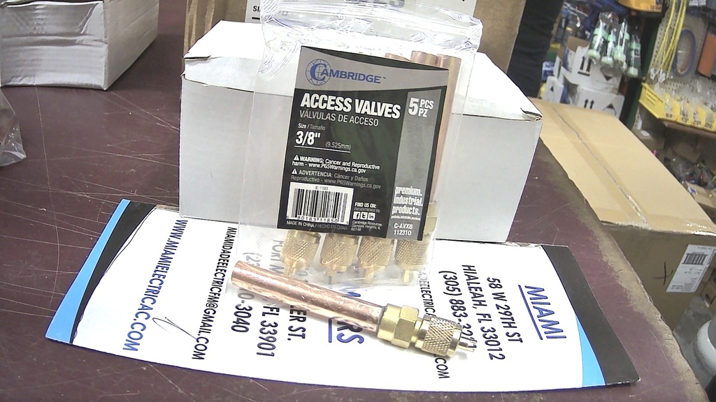 112310 C-AVX6  3/8'' ACCESS VALVE 5 UNIT  5 piezas