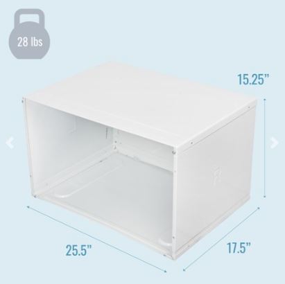 KSTSLV1  CAJA Keystone Wall Sleeve for Through-the-Wall Air Conditioners - White